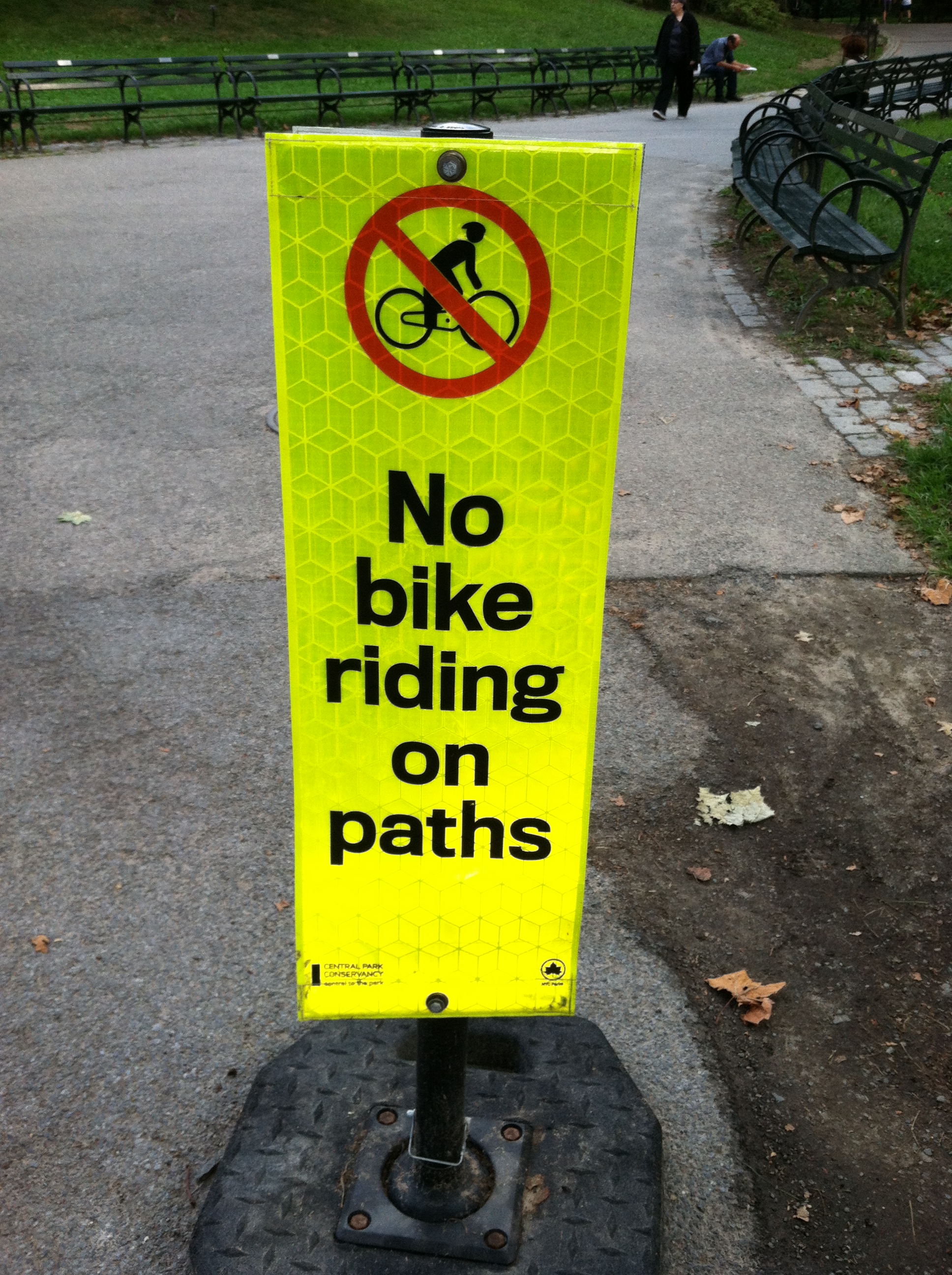 no biking