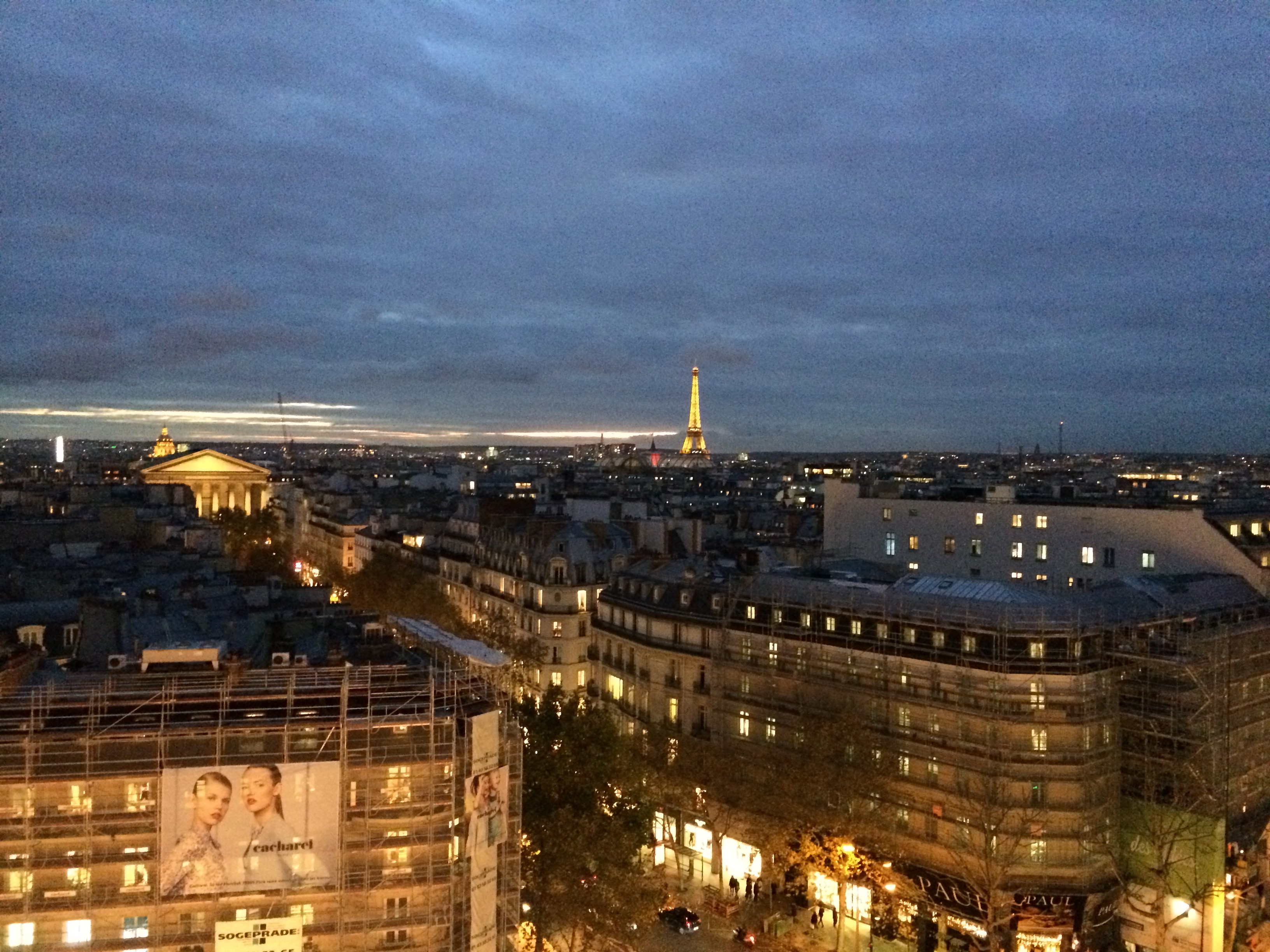 Eiffel and Madeleine At Sunset
