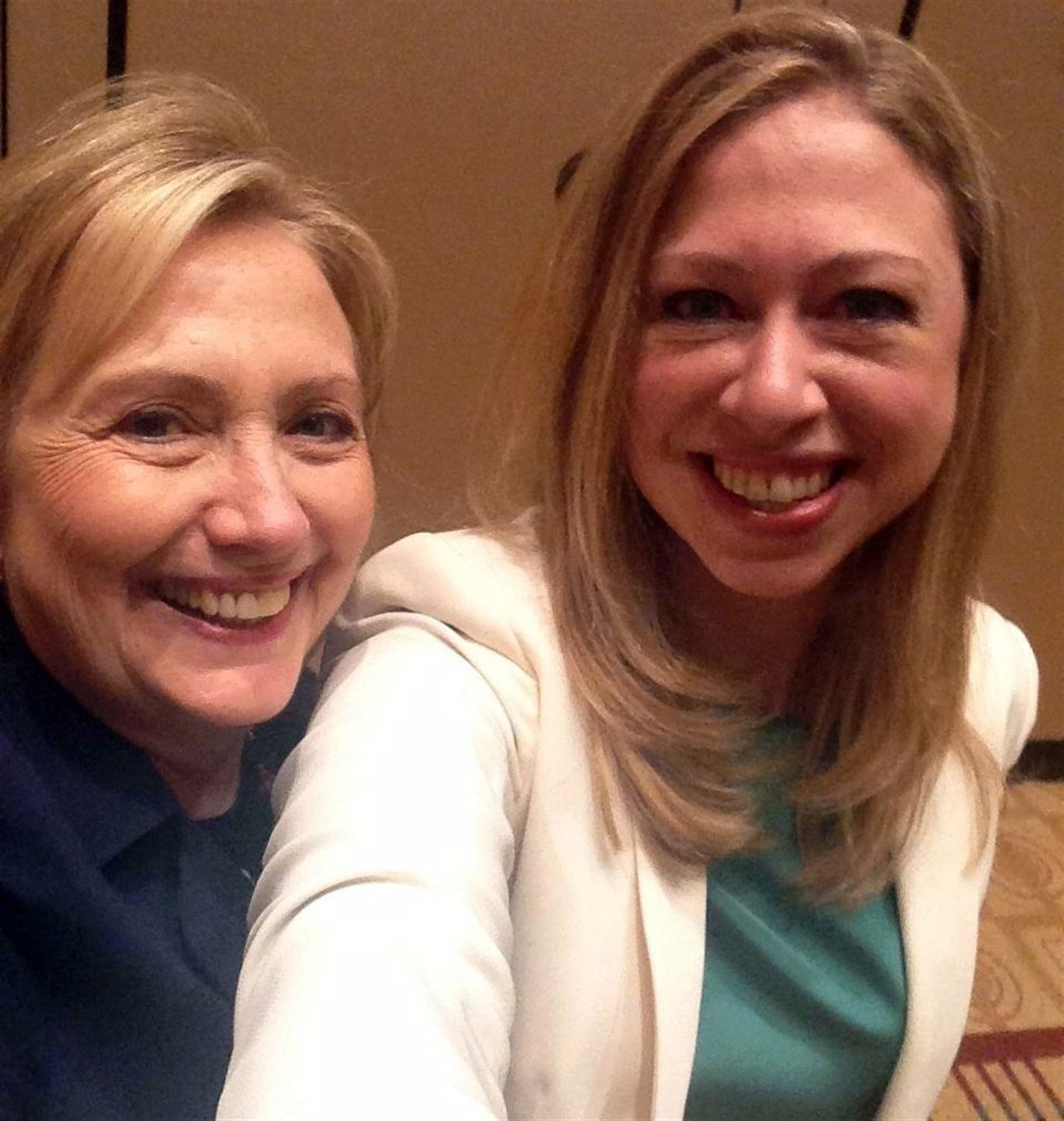 Hillary and Chelsea Clinton Selfie