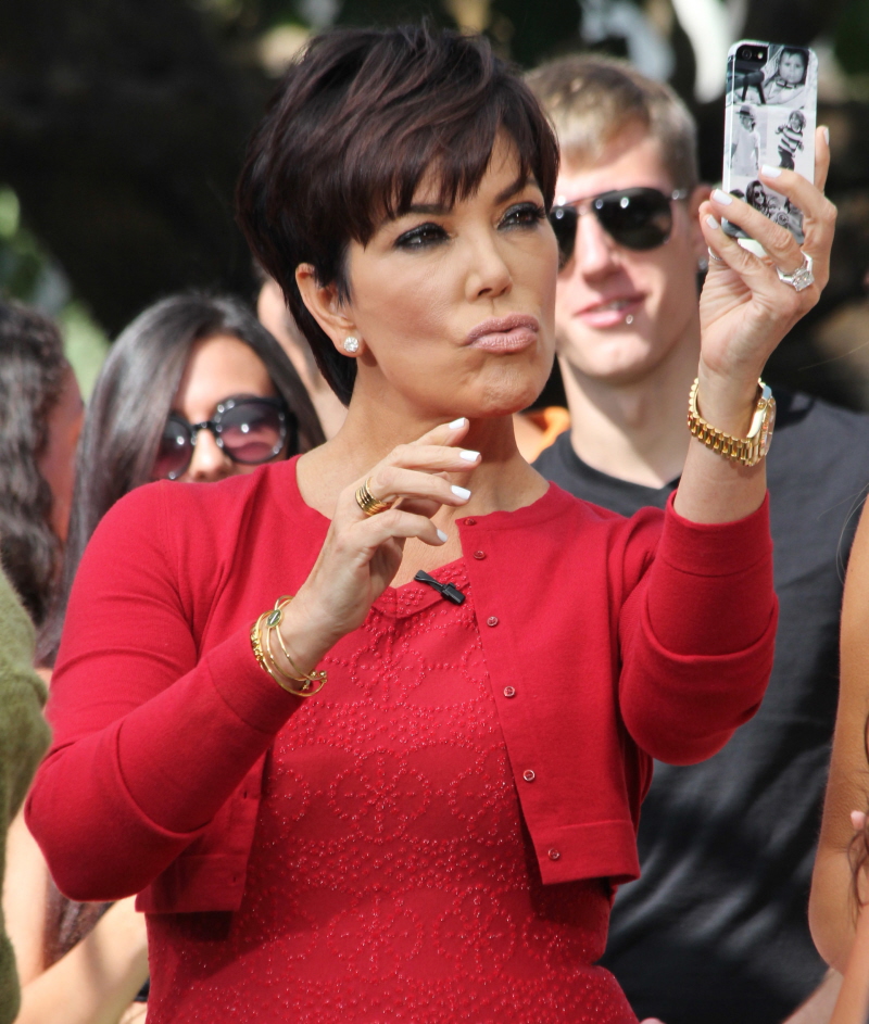 Kris Jenner Duck Mouth