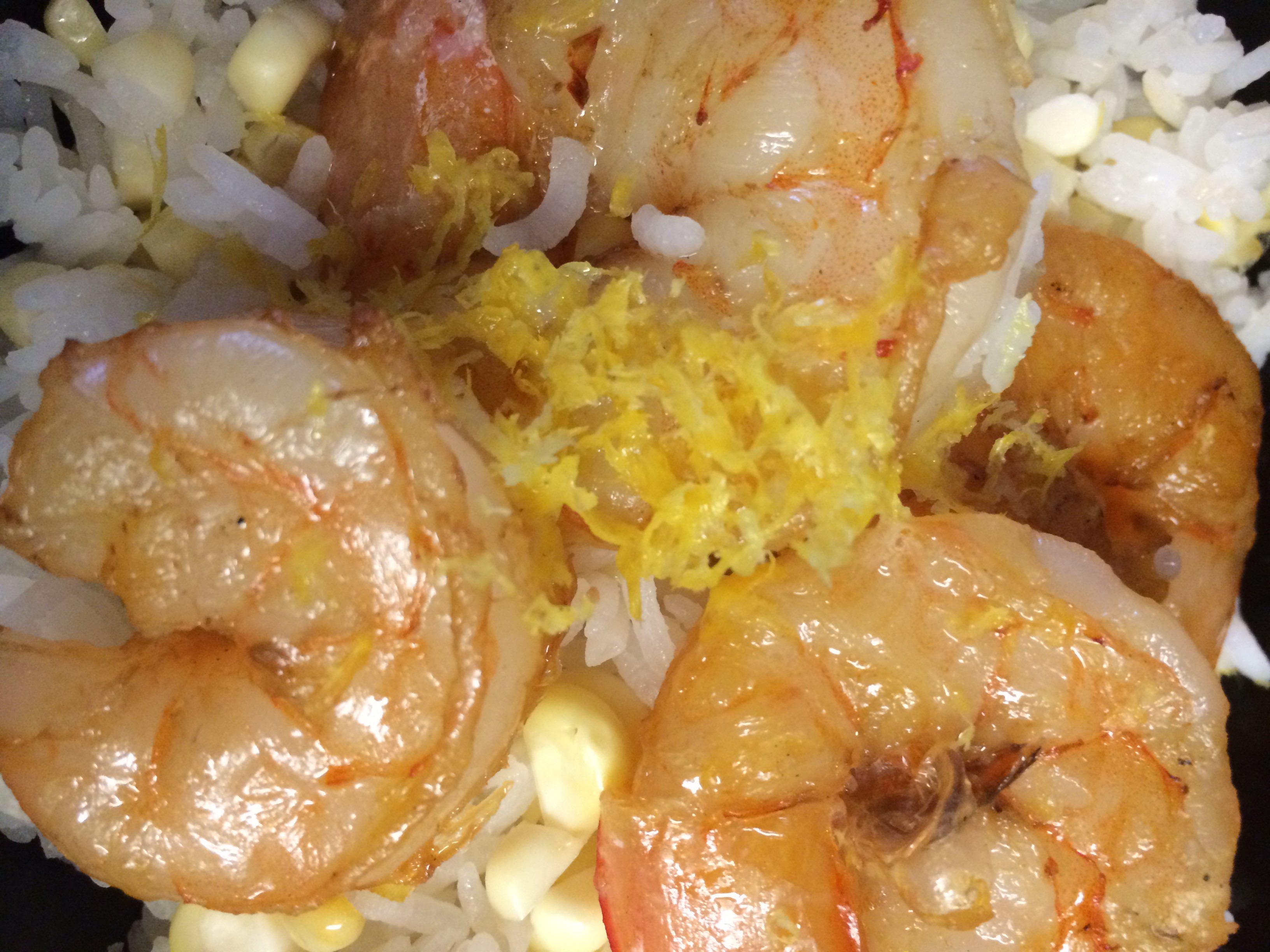 Shrimp, Corn, Cauliflower and Rice Bowl