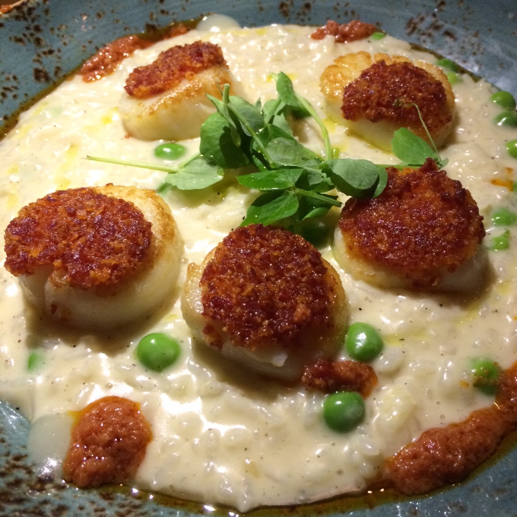 Scallop With Lemon Risotto