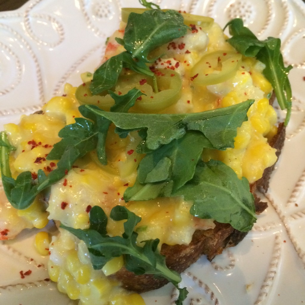 Shrimp and Grits Toast