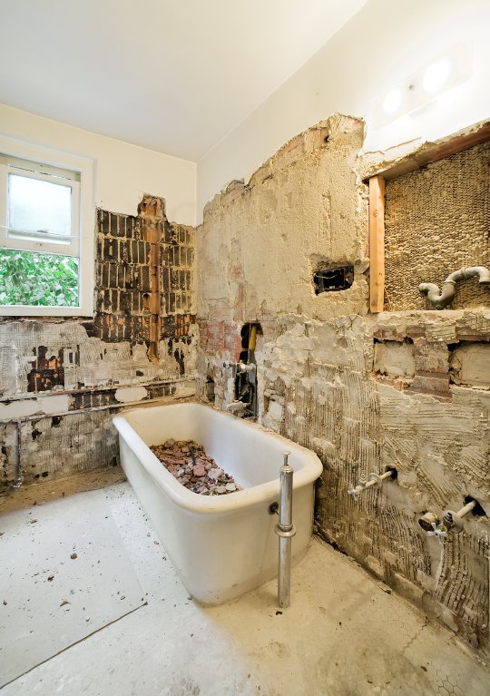 Demolished Bathroom