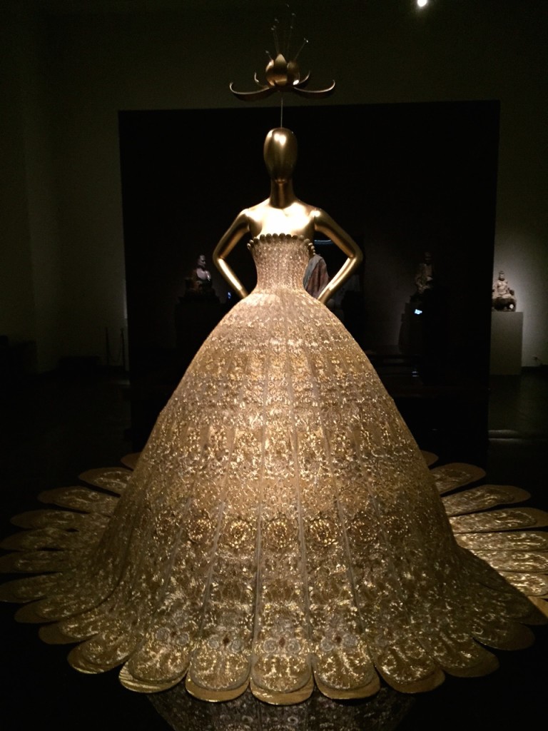 2007 Gold Lame Gown by Chinese Couturier, Guo Pei