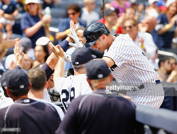 Greg Bird After His 1st HR photo:getty images