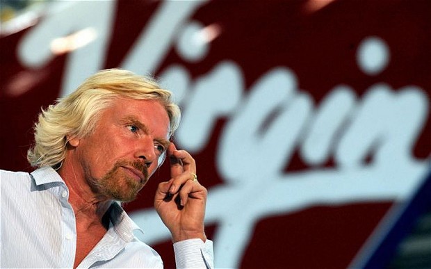 Sir Richard Branson photo:telegrapg.co.uk