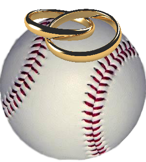 baseball and wedding rings