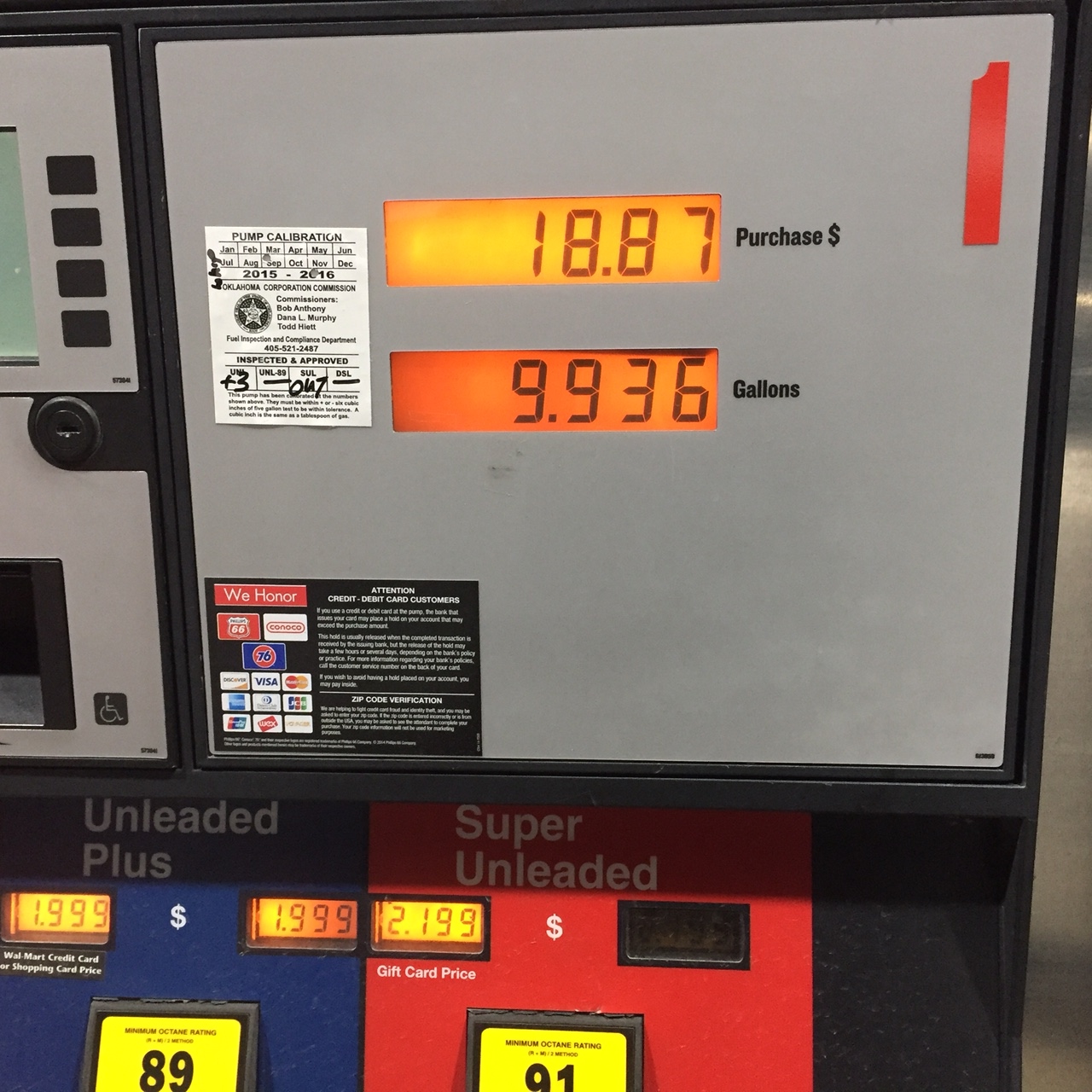 Gas in Oklahoma